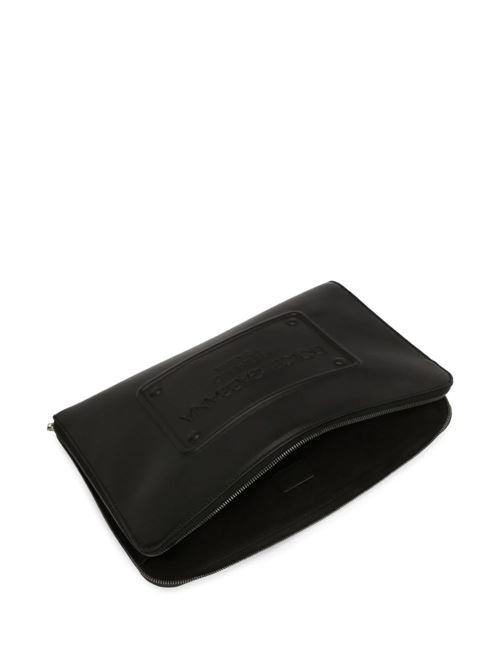 logo-debossed leather clutch bag Dolce & Gabbana | BM2276AG21880999